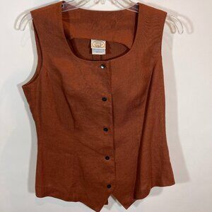 Vintage 90s Laura Ashley Linen Vest NWOT